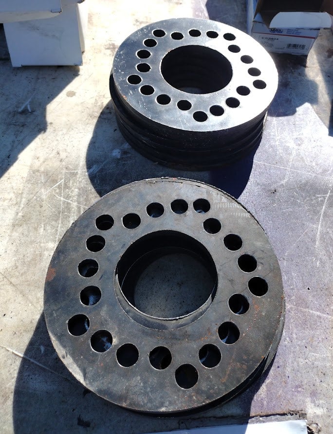 3/8" Multilug weld in Wheel Centers Cannonball Derby Parts LLC